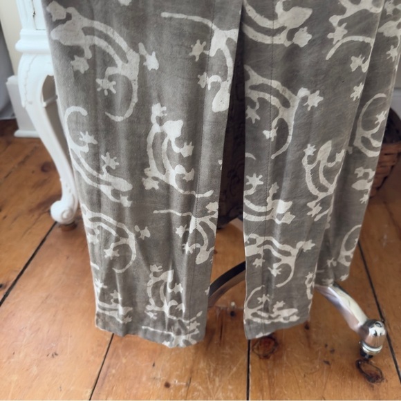 Vintage NWT Peppermint Bay Hand Blocked Lizard Print Maxi Dress - Picture 6 of 11